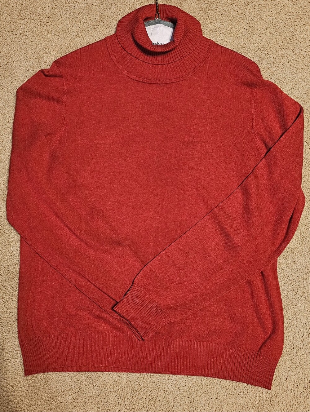 Chadwicks Red Ribbed Women's Turtleneck XL